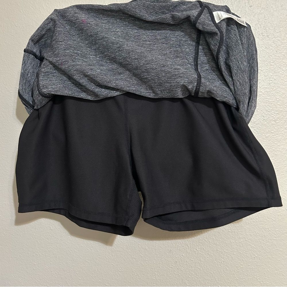 Athleta Excursion Gray Athletic Mini Skort Skirt … - image 7